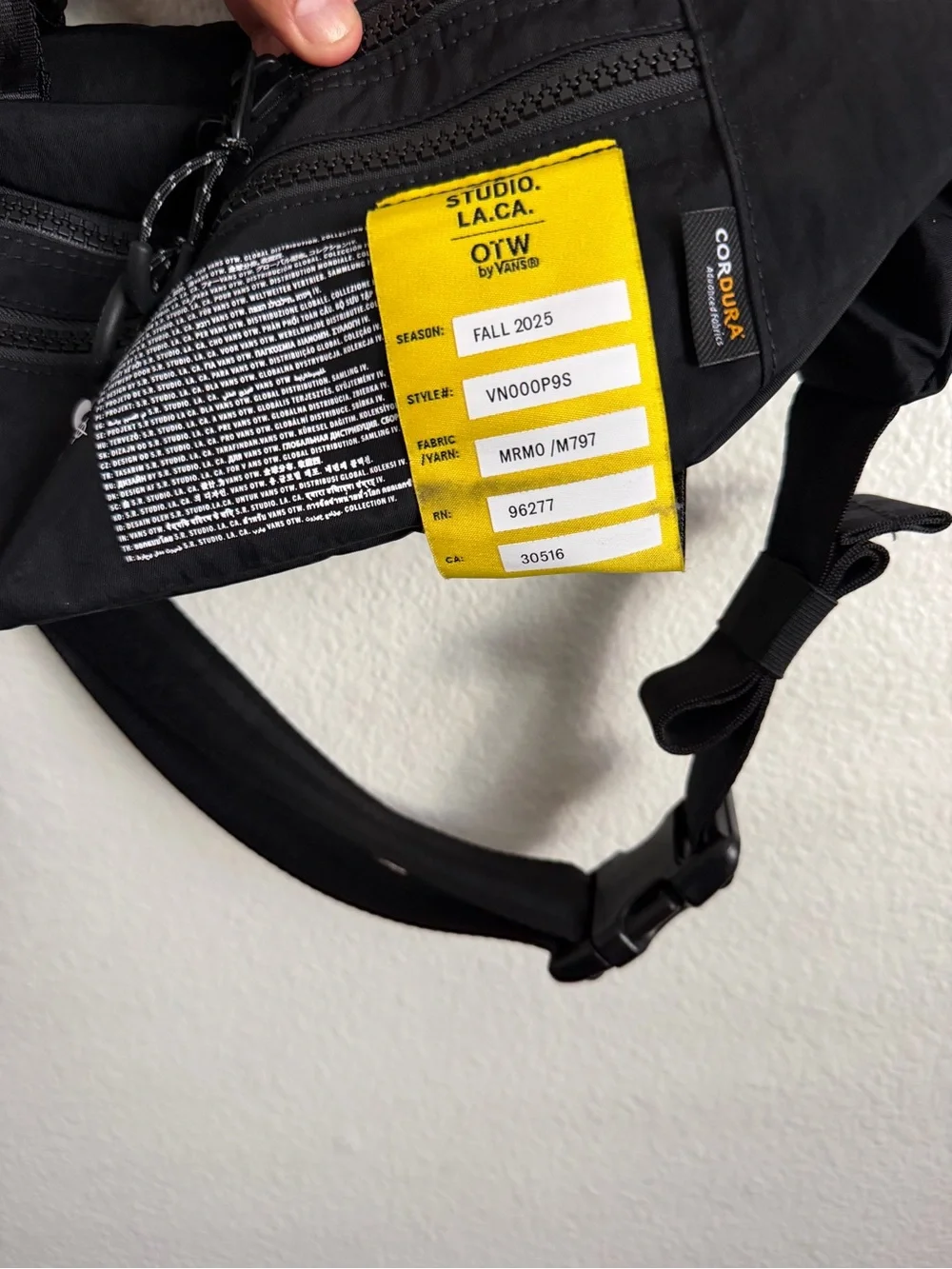 Vans OTW S.R Studio LA. CA Cordura Pack Backpack Bag Fanny Pack Travel Hiking